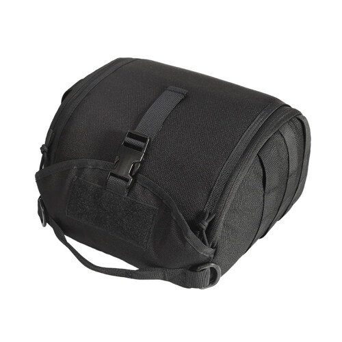 Tactical Helmet Bag,,, Padded Storage, Molle Clamshell, Black