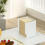 (Large Size) Simple Opening Ends Squared Organiser Stylish Desktop Finishing Box for Home Study Office 5