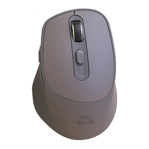 (Grey) Personalized Power Display Wireless Mouse Long Distance Quiet Mouse for Home Bedroom Office