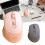 (Grey) Personalized Power Display Wireless Mouse Long Distance Quiet Mouse for Home Bedroom Office 5