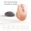 (Grey) Personalized Power Display Wireless Mouse Long Distance Quiet Mouse for Home Bedroom Office 3
