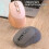 (Pink) Personalized Power Display Wireless Mouse Long Distance Quiet Mouse for Home Bedroom Office 3