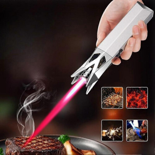 (Blue) Jet-Torches Lighter Outdoor Camping BBQ Ignition Tool for Outdoor BBQ 2