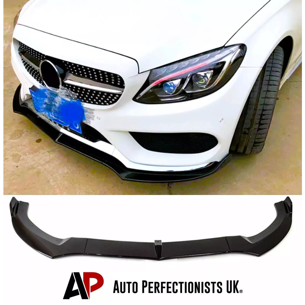 For Mercedes C Class Amg Line C43 Spoiler Lip W205 C205 Black 5061072666278
