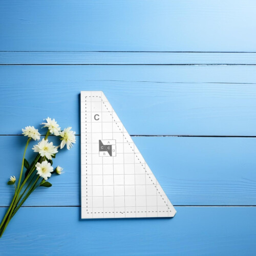 DIY sewing template acrylic transparent 20X7.5cm 1