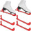 (Red) 4Pcs Adjustable Ice Skate Blade Guards - Hockey Skate Protector Covers for Ice Skating 1