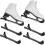 (Black) 4Pcs Adjustable Ice Skate Blade Guards - Hockey Skate Protector Covers for Ice Skating 1