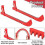 (Red) 4Pcs Adjustable Ice Skate Blade Guards - Hockey Skate Protector Covers for Ice Skating 3