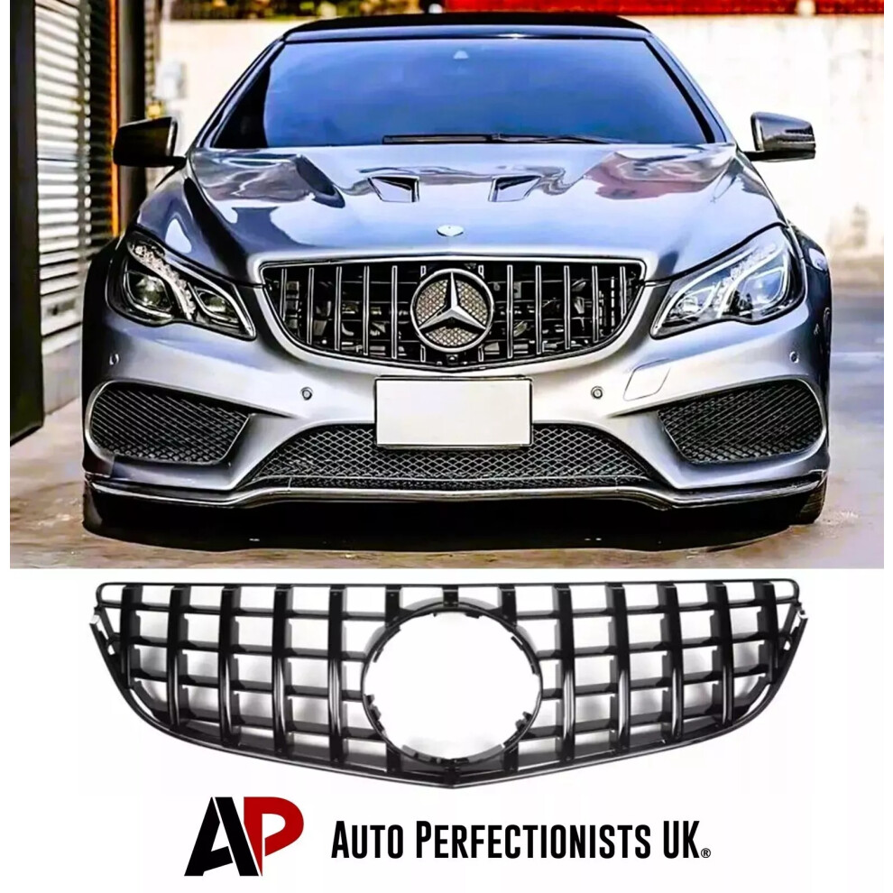 For Mercedes E Class Coupe W207 Panamericana Gt Grille Grill 14-16 Black 5061072666605