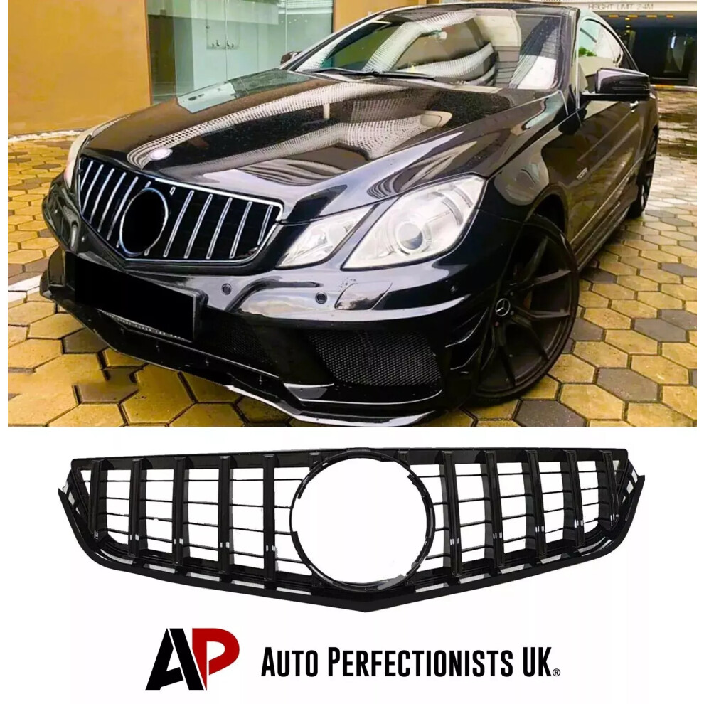 For Mercedes E Class Coupe W207 Panamericana Gt Grille Grill 09-13 Black 5061072666599