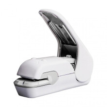 (White) Staple Free Stapler Time Saving Effortless Needle Free Handhled Stapler Mini Portable