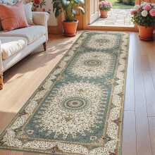 (60 x 220 cm (2 ft. x 7 ft. 2 in), Willow) Traditional Kitchen Hallway Runner Rugs Non Slip Large Door Mats Floor Carpets