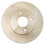 TRQ Rear Brake Rotors Set Solid Compatible with 2012-2019 Fiat 500 5