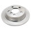 TRQ bakbroms rotorsats solid kompatibel med 2014-2024 Mini Cooper 5