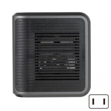 (US plug, Black) Ceramic Mini Heaters PTC-Fast Heating Ceramic Room Small Heaters for Bedroom