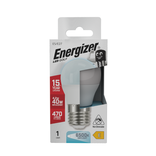 Energizer Energizer LED Golf Ball E27 470lm 4.2W 6500K (Daylight) - Pack of 1