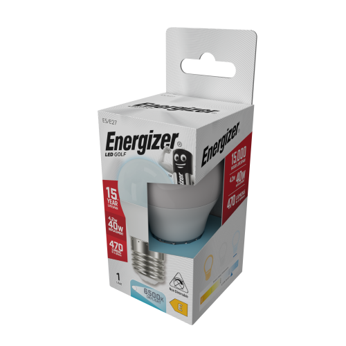 Energizer Energizer LED Golf Ball E27 470lm 4.2W 6500K (Daylight) - Pack of 1 1