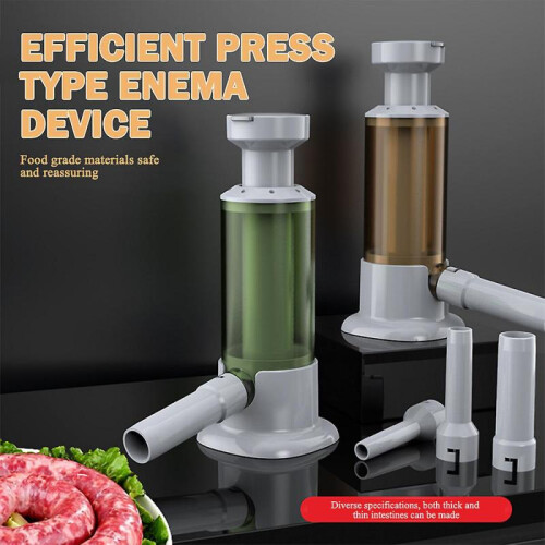 (Brown) Kitchen Press-type Sausage Maker Anti-slip Dismountable Sausage Machine for Home Kitchen 2