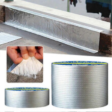 (10CMx5M) Sturdy Aluminum Foil Butyl Rubber Tape - Self-Adhesive Waterproof Leak Sealing for Plumbing, Roofs, and Industrial Projects