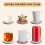 (C) 8Pcs Absorbent Coaster for Drinks Super Absorbent Non-Slip Cup Mats for Coffee Table Tabletop Protection 3