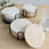 (A) 8Pcs Absorbent Coaster for Drinks Super Absorbent Non-Slip Cup Mats for Coffee Table Tabletop Protection 5