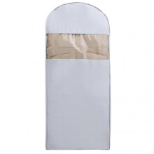 (Small size, Gray) Waterproof Hanging Garment Bag with Compression Zipper, Dustproof, Space-Saving, Protects Jackets, Coats, and Suits