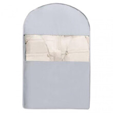 (Large Size, Gray) Waterproof Hanging Garment Bag with Compression Zipper, Dustproof, Space-Saving, Protects Jackets, Coats, and Suits