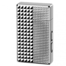 (Crystal Silver) Vintage Lighter USB Rechargeable 4 Ignition Methods Refillable Kerosenes Lighter Visibles Transparent Oil Level Men Present