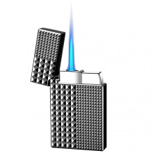 (Elegant Black) Vintage Lighter USB Rechargeable 4 Ignition Methods Refillable Kerosenes Lighter Visibles Transparent Oil Level Men Present