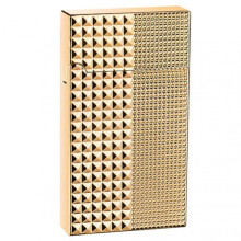 (Shining Gold) Vintage Lighter USB Rechargeable 4 Ignition Methods Refillable Kerosenes Lighter Visibles Transparent Oil Level Men Present