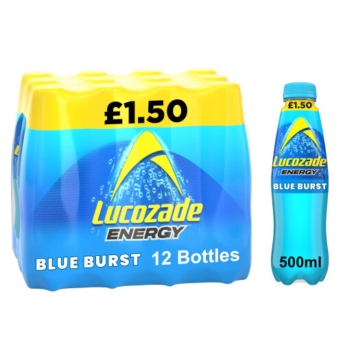 Lucozade Lucozade Energy Drink Blue Burst 500ml (Pack of 12) 2
