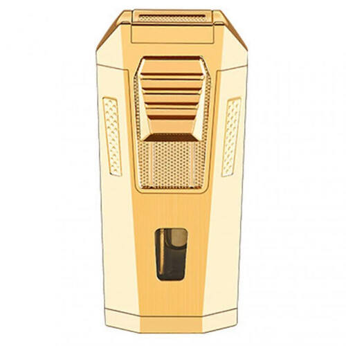 (Gold Brush) Multi-functional Lighter Present for Men Reusable Jet-Flames Lighter for Camping