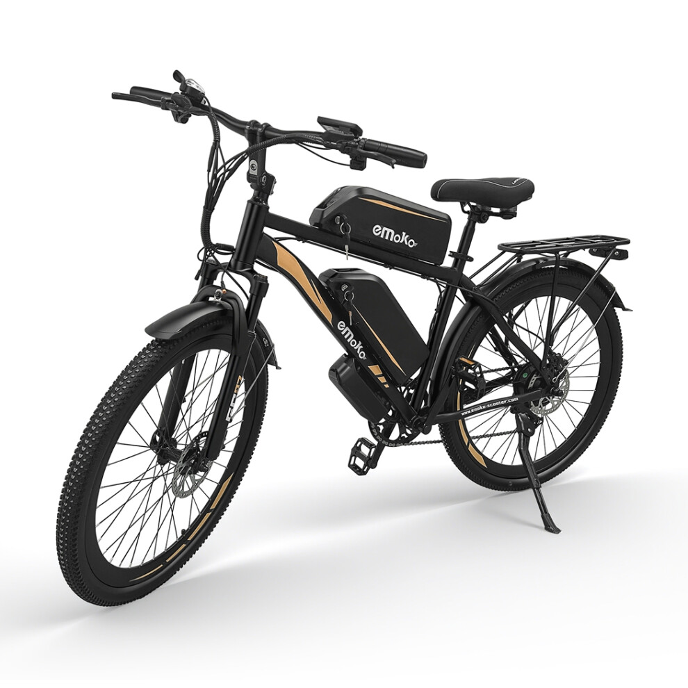 Emoko EC27 27.5'' Electric Bike, 350W Motor, 15+15AH Battery, 7 Speeds-image-OPC-PJ2GZ79-NEW