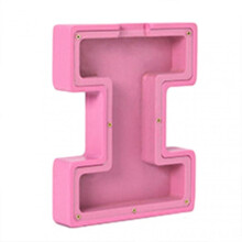 (I) Simple Piggys Bank with Capitals Letter Shape Stylish Saving Money Container Gift for Children's Day