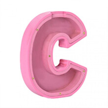 (C) Simple Piggys Bank with Capitals Letter Shape Stylish Saving Money Container Gift for Children's Day