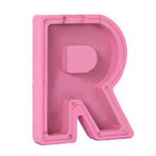 (R) Simple Piggys Bank with Capitals Letter Shape Stylish Saving Money Container Gift for Children's Day