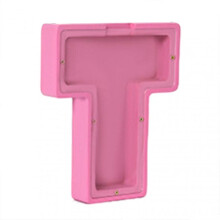 (T) Simple Piggys Bank with Capitals Letter Shape Stylish Saving Money Container Gift for Children's Day