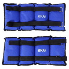 2x6kg Ankle Wrist Weights Fitness Weights for Men Women Running Exercise Strength Training Equipment for Tennis