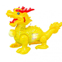 (Portable, Yellow) Dragon-shape Luminous Toy Personalized Singing Plaything for Kids