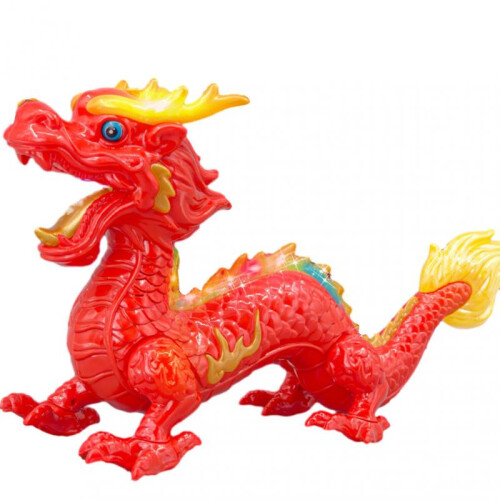 (Spray, Red) Dragon-shape Luminous Toy Personalized Singing Plaything for Kids