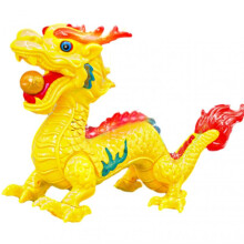 (Bead, Yellow) Dragon-shape Luminous Toy Personalized Singing Plaything for Kids