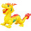(Bead, Yellow) Dragon-shape Luminous Toy Personalized Singing Plaything for Kids 1