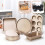 (Glod) Carbon Steel Cake Pan Set, Square Bakeware with Removable Bottom, Loaf Pan, Pizza Tray, Baking Tools & Gift Set 2