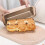 (Glod) Carbon Steel Cake Pan Set, Square Bakeware with Removable Bottom, Loaf Pan, Pizza Tray, Baking Tools & Gift Set 4