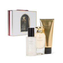 Coffret cadeau de parfums de luxe Victoria's Secret Heavenly 3 pi   ces   : eau de parfum 50   ml, lotion de voyage et bougie
