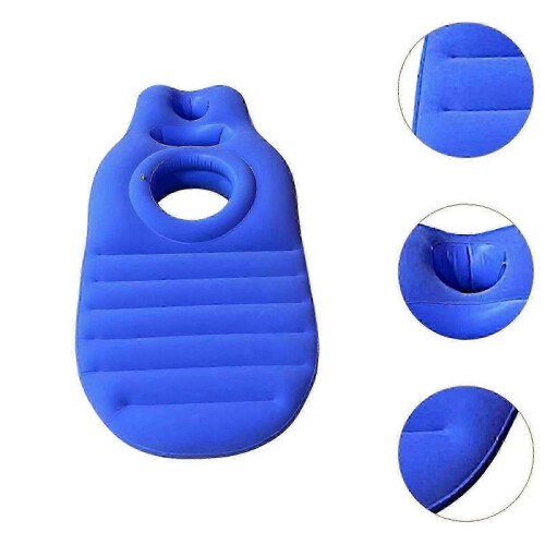 (Blue) Inflatable Pregnancy Pillow Convenient Gift With Belly Hole Maternity Pillow Pink 2