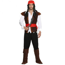 (Men, Pirate Costume) Girls' Pirate Suits for Adult Festival Party Stage Performance Clothes for Performance