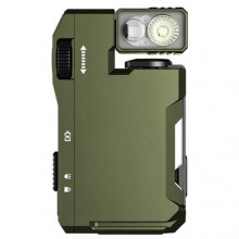 (Green) G5 EDC Flashlight 400Lumens 3 Modes EDC Flashlight Rechargeable Mini Light with Magnets Mini Portable Design for Outdoor Emergency