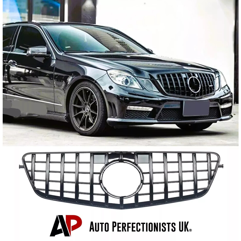 For Mercedes E Class W212 Panamericana Gt Gtr Grille Grill 09-13 Black 5061072666612