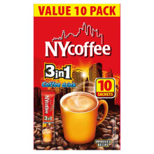 Nycoffee 3 in 1 Coffee Drink 14g (Pack of 10)